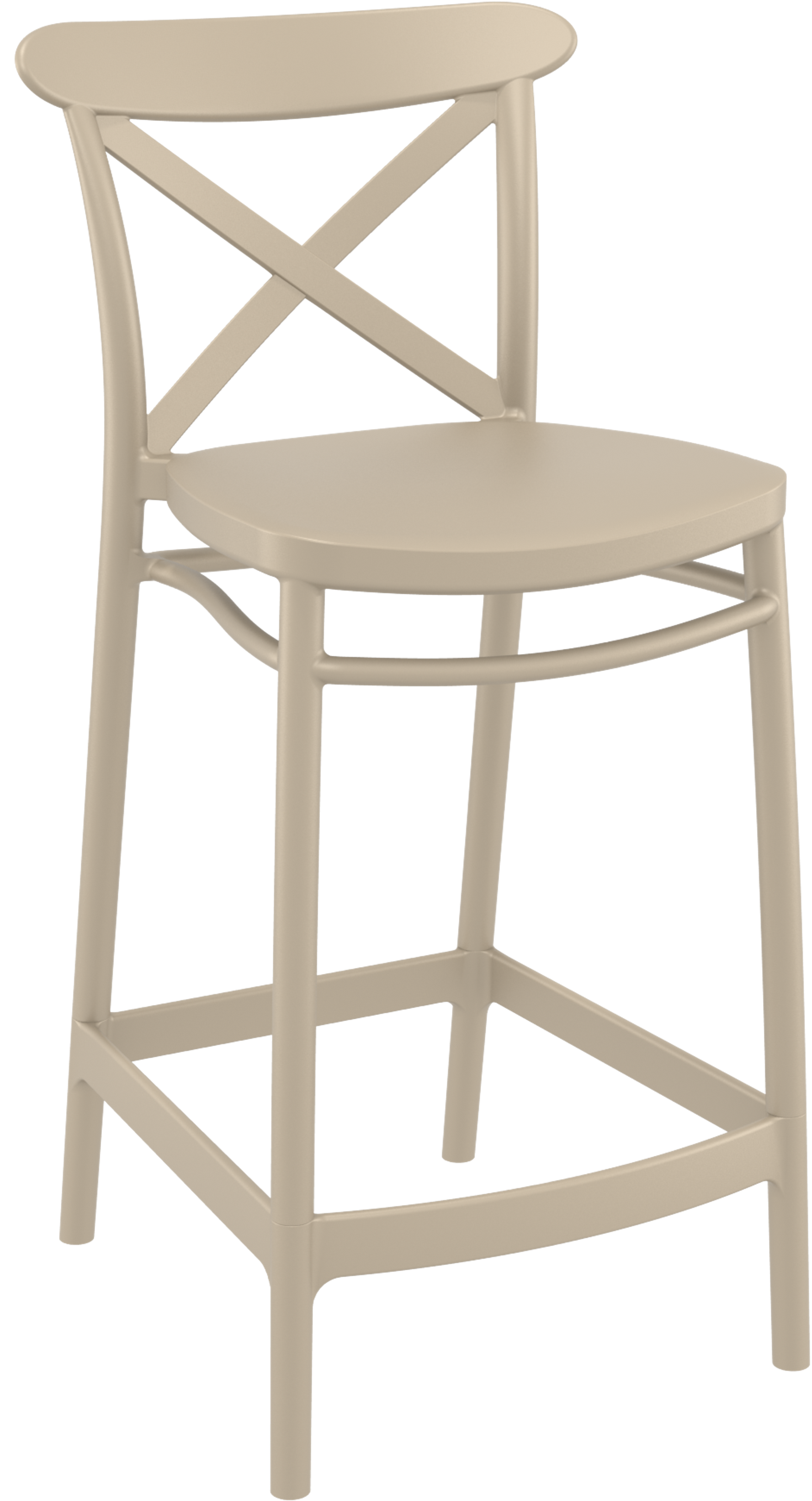 Siesta Cross Bar Stool 65cm (Counter Height)