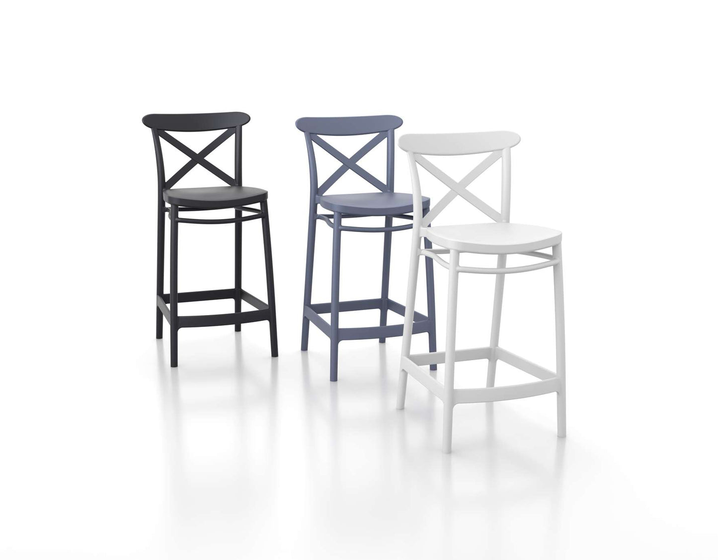 Siesta Cross Bar Stool 65cm (Counter Height)